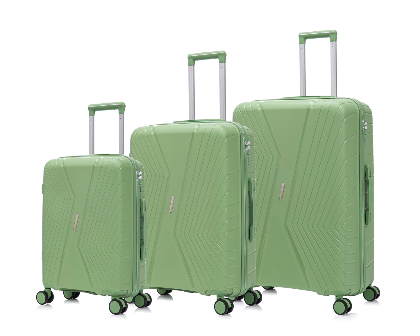 3-Piece Luggage Set Nordtider - Green (20" + 24" + 28")